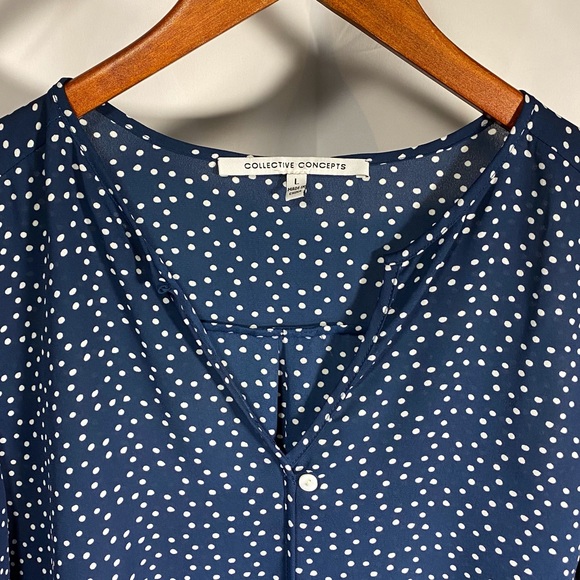 COLLECTIVE CONCEPTS  Sarkise Single Button Blouse - Picture 2 of 4